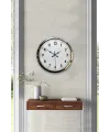 Modern Klasik 40 Cm Krom Metal Duvar Saati