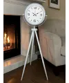 Modern Line Beyaz Tripod Ayaklı Saat