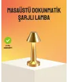 Modern Metal Masa Lambası 3 Işık Renkli Kademesiz Parlaklık Ayarlı