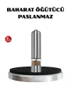 Modern Otomatik Baharat Öğütücü Seti – Pilli, Paslanmaz Çelik, Led Aydınlatmalı