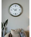Modern Tasarım Eskitme 40 Cm Metal Duvar Saati