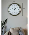 Modern Tasarım Eskitme 40 Cm Metal Duvar Saati