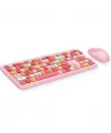 Mofii No666 Pembe Klavye Mouse Set