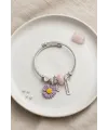 Mor Papatya Charmlı Bileklik TJ-BB8822