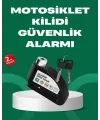 Motosiklet Scooter Bisiklet Tekerlek Disk Kilidi Alarmlı Güvenlik