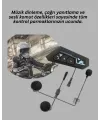 Motosiklet Sürüşleri İçin Bt22 Kask Bluetooth Kulaklık Mikrofonlu