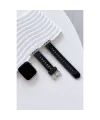 Movenchy Apple Watch 38mm Jelly Silikon Kordon - Siyah