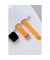 Movenchy Apple Watch 38mm Jelly Silikon Kordon - Turuncu