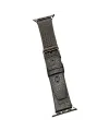 Movenchy Apple Watch 45mm Buff Deri Kordon - Siyah