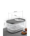 Multi Box Çok Amaçlı Kapaklı Saklama Kabı 7.5 Lt 17,5x32,5x19 cm
