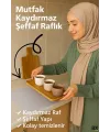 Mutfak Dolabı Çekmece Kaydırmaz Raf Örtüsü Şeffaf, Suya Dayanıklı, Kesilebilir Pvc 45x300 Cm