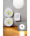 Mutfak Dolap Altı Işığı Uzaktan Kumandalı Yapışkanlı Kablosuz Pilli