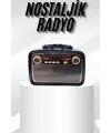 Müzik Kutusu Bluetooth Bağlantılı El Fenerli Nostaljik Tasarım Radyo