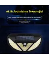 MX-118 118 SMD Ledli Hareket Sensörlü Üç Modlu Solar Duvar Lambası