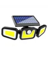 MX-1725B Sensörlü 3 Modlu 90 Cob Ledli Solar Aydınlatmalı Duvar Lambası
