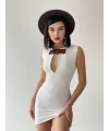 Nadia Kemerli Mini Elbise
