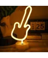Neon Gitar Masa Lambası