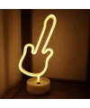 Neon Gitar Masa Lambası Pil + USB