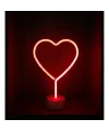 Neon Işıklı Kalp Masa Gece Lambası PİL+USB