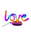 Neon Işıklı Love Yazılı Masa Gece Lambası Pil+usb