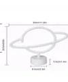 Neon Işıklı Satürn Lamba Pil+usb Mz-503