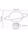 Neon Işıklı Satürn Lamba Pil+usb Mz-503