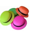 Neon Partisi Pembe Renk Melon Plastik Parti Şapkası