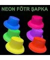 Neon Partisi Sarı Renk Plastik Fötr Şapka