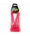 Neon Pembe Boncuk Kolye 80 cm – Retro 80’ler 90’lar Parti Aksesuarı