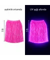 Neon Pembe Hawaii Parti Eteği 40 Cm