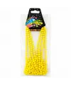 Neon Sarı Boncuk Kolye 80 cm – Retro 80’ler 90’lar Parti Aksesuarı