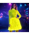 Neon Sarı Hawaii Parti Eteği 40 cm