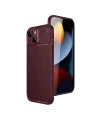 Newface Apple İphone 14 Kılıf Auto Focus Karbon Kapak - Bordo
