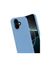 Newface Apple İphone 17 Nano İçi Kadife Silikon - Mavi