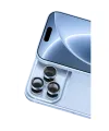 Newface Apple İphone 18 Pro Max Raze Metal Kamera Lens - Açık Mavi