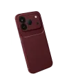 Newface Tecno Spark 50 4g Auto Focus Karbon Kapak - Bordo