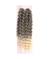 Nice Bulk Afro Su Dalgası Saç - Kahve / Platin Ombreli