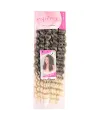 Nice Bulk Afro Su Dalgası Saç - Kahve / Platin Ombreli
