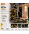 Nisaluce E2003-2 ( E27 & Ip20 ) ( Soft ) ( 0,4w & 50w ) Çınar Sensörlü Led Aplik Duvar Lambası*24