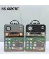 Nns Ns-6697bt Taşınabilir Bluetooth Nostaljik Radyo