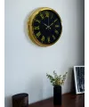 Noble Gold Black 40 Cm Metal Duvar Saati