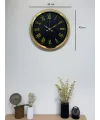 Noble Gold Black 40 Cm Metal Duvar Saati