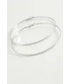 Noktalı Metal Halka Küpe 8-10 cm