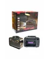 Nostalji Radyo Bluetooth Hoparlör Usb-sd Kart Giriş Led Fener Işıklı Bataryalı Pilli