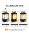 Nostalji Solar Lamba - USB Şarjlı 1500mAh