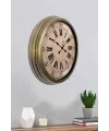 Nostalji Stil 40 Cm Metal Eskitme Duvar Saati