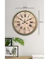 Nostalji Stil 40 Cm Metal Eskitme Duvar Saati