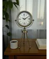 Nostalji Tripod Eskitme Üç Ayaklı Metal Masa Saati