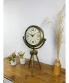 Nostalji Tripod Eskitme Üç Ayaklı Metal Masa Saati