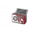 Nostaljik Bluetooth Fm Radyo Tws Usb Tf Aux Solar Şarjli El Fenerli Kamp Hoparlör H532UTS